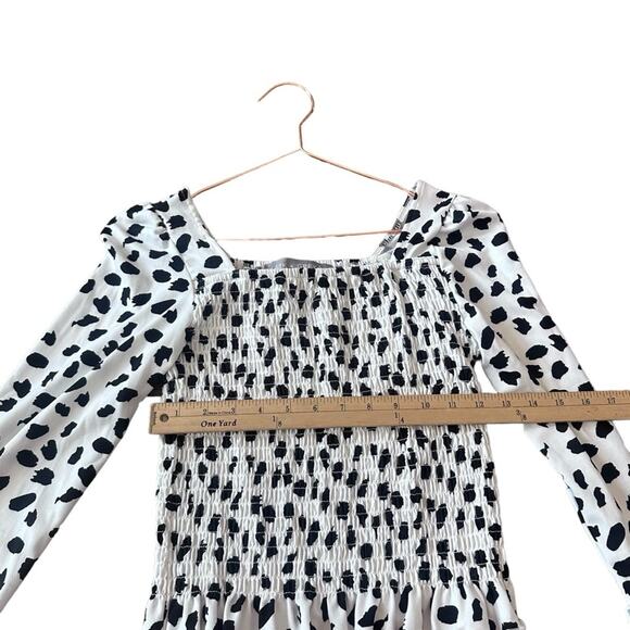 Lark + Grey Dalmatian print long sleeve top.new with tag size small - Picture 4 of 6